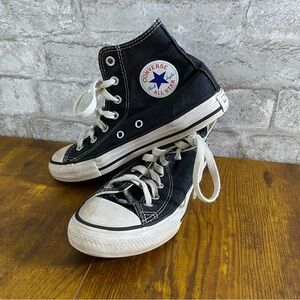 Converse Kids Black High-Top Sneakers size 2